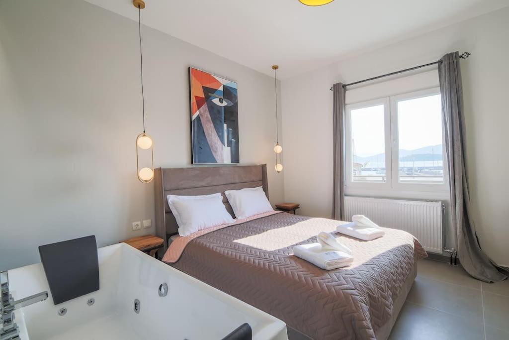 *Oasis* Best View Jacuzzi New Central Apartment Volos Exterior foto
